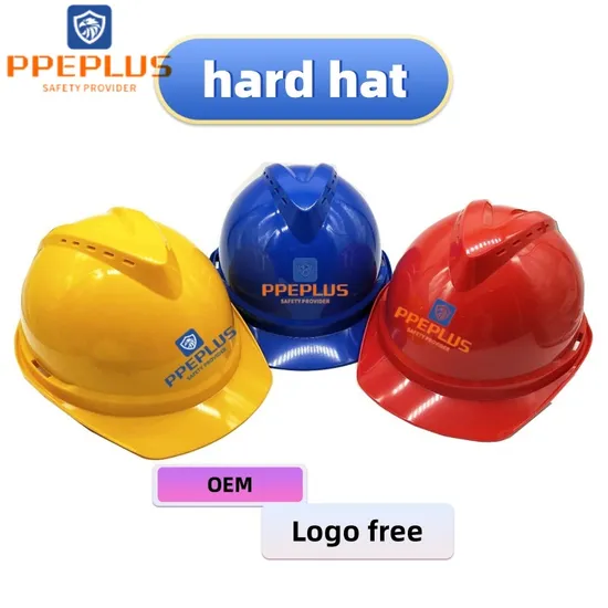 Cascos industriales del equipo de seguridad del PPE de la construcción de ABS/HDPE para la seguridad principal